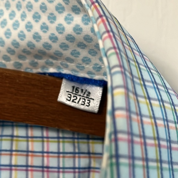 Men’s Bugatchi Classic Cotton Casual Long Sleeve Shirt M 16 1/2” - Picture 4 of 8